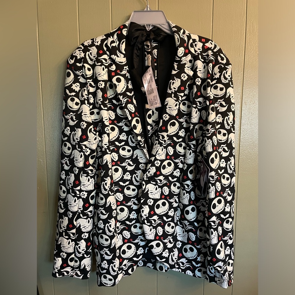 The Nightmare Before Christmas Men’s Blazer w/ light up bow tie small/medium New